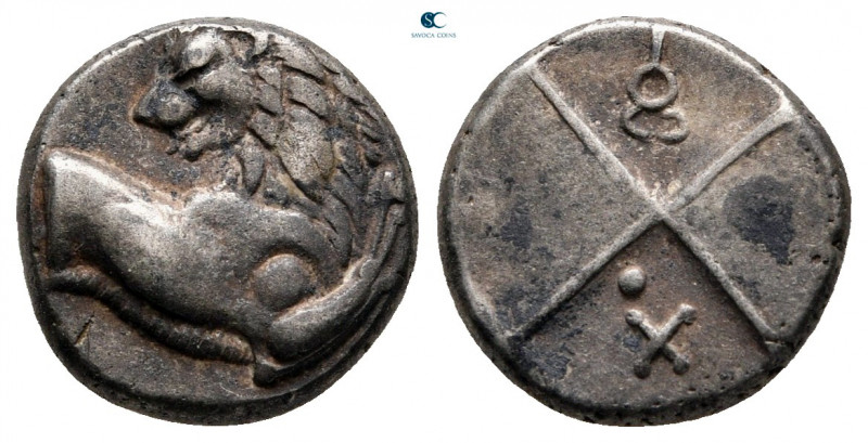 The Thracian Chersonese. Chersonesos circa 386-338 BC. 
Hemidrachm AR

12 mm,...