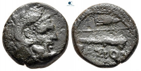 Islands off Thrace. Thasos circa 390-335 BC. Bronze Æ