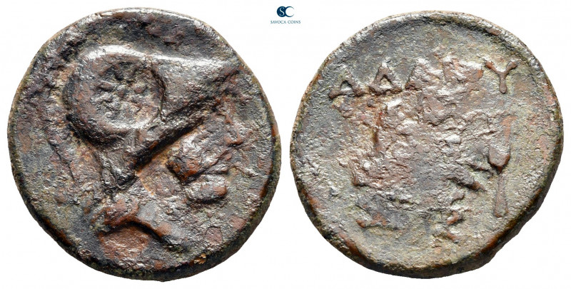 Kings of Thrace. Seleukid. Adaios 253-243 BC. 
Bronze Æ

19 mm, 5,17 g


...