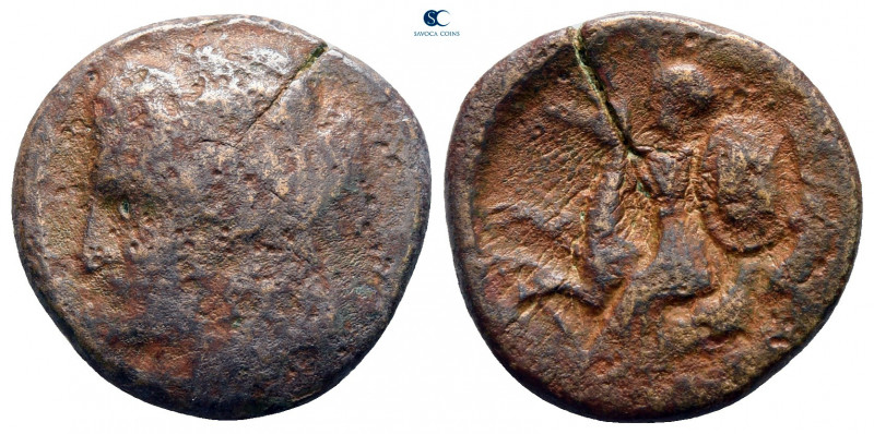 Thessaly. Larissa Kremaste circa 350-300 BC. 
Bronze Æ

18 mm, 4,15 g



...