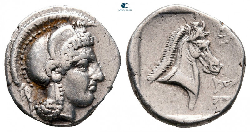Thessaly. Pharsalos circa 440-420 BC. 
Hemidrachm AR

15 mm, 3,05 g



ve...