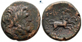 Thessaly. Thessalian League circa 196-27 BC. Eubiotos and Petraios, magistrates. Bronze Æ