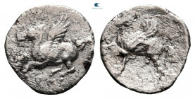 Akarnania. Leukas circa 440-400 BC. Diobol AR