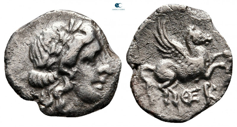 Akarnania. Uncertain mint circa 330-280 BC. 
Hemidrachm AR

14 mm, 1,32 g

...