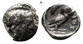 Attica. Athens circa 400-350 BC. Hemiobol AR