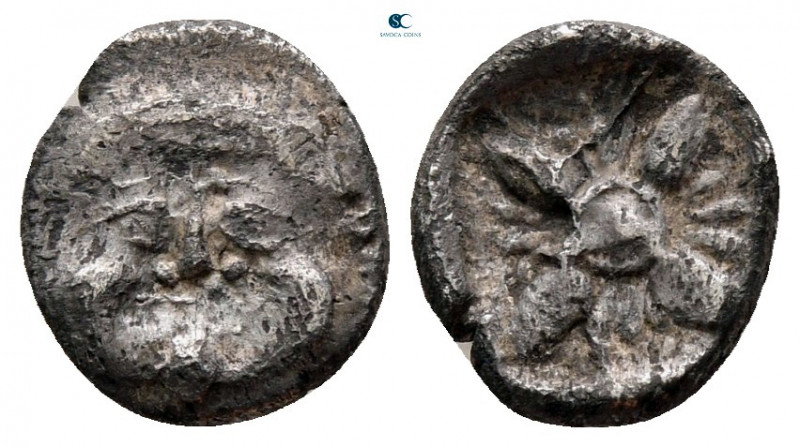 Asia Minor. Uncertain mint circa 450-400 BC. 
Obol AR

7 mm, 0,61 g



ne...