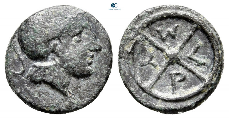 Bithynia. Myrleia circa 350-300 BC. 
Bronze Æ

11 mm, 1,45 g



very fine...