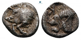 Mysia. Kyzikos circa 525-475 BC. Obol AR