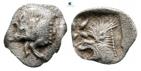 Mysia. Kyzikos circa 400-350 BC. Hemiobol AR
