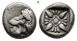 Ionia. Miletos circa 525-475 BC. Diobol AR