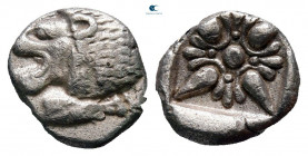 Ionia. Miletos circa 400-350 BC. Diobol AR
