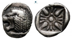 Ionia. Miletos circa 400-350 BC. Diobol AR