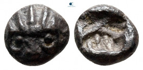 Caria. Uncertain mint circa 500-450 BC. Obol AR