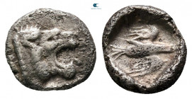 Caria. Uncertain mint circa 450-400 BC. Obol AR
