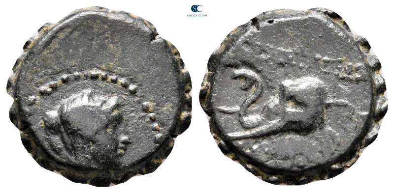 Seleukid Kingdom. Ake-Ptolemaïs mint. Antiochos IV Epiphanes 175-164 BC. 
Serra...