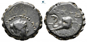 Seleukid Kingdom. Ake-Ptolemaïs mint. Antiochos IV Epiphanes 175-164 BC. Serrate Æ