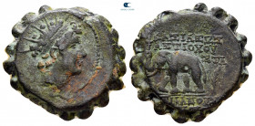 Seleukid Kingdom. Antioch on the Orontes. Antiochos VI Dionysos 144-142 BC. Serrate Æ