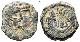 Nabataean Kingdom. Petra. Aretas IV, with Shaqilat 9 BC-AD 40. Bronze Æ
