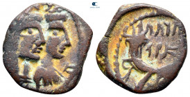 Nabataean Kingdom. Petra. Aretas IV, with Shaqilat 9 BC-AD 40. Bronze Æ
