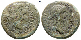Macedon. Thessalonica. Tiberius and Livia AD 14-37. Bronze Æ
