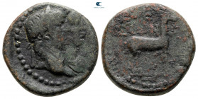 Ionia. Ephesos. Claudius with Agrippina Minor AD 41-54. Bronze Æ