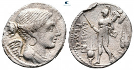 L. Valerius Flaccus 108-107 BC. Rome. Denarius AR