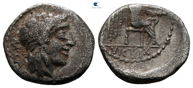 M. Porcius Cato 89 BC. Rome
Quinarius AR

14 mm, 2,12 g



very fine