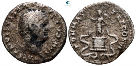 Vespasian AD 69-79. Rome. Denarius AR
