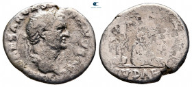 Vespasian AD 69-79. "Judaea Capta" commemorative issue. Rome. Denarius AR