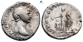 Trajan AD 98-117. Rome. Denarius AR