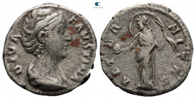 Diva Faustina I after AD 140-141. Rome. Denarius AR
