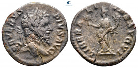 Septimius Severus AD 193-211. Rome. Fourreé Denarius Æ