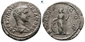 Geta, as Caesar AD 197-209. Rome. Denarius AR
