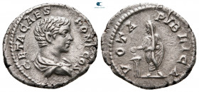 Geta, as Caesar AD 197-209. Rome. Denarius AR