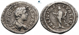 Geta AD 198-211. Rome. Denarius AR