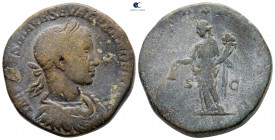 Severus Alexander AD 222-235. Rome. Sestertius Æ