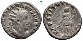 Valerian I AD 253-260. Rome. Antoninianus Æ silvered
