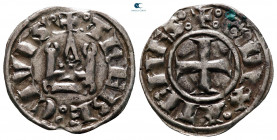 Crusaders, Principality of Achea. Guillaume I de la Roche AD 1280-1287. Denier Tournois BI