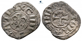 Italy. Kingdom of Sicily. Messina . Enrico VI and Costanza AD 1194-1196. Denaro Ae