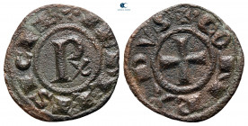 Italy. Kingdom of Sicily. Messina . Conrad I AD 1250-1254. Denaro Ae