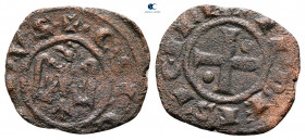 Italy. Kingdom of Sicily. Messina . Corrado II AD 1254-1258. Denaro Ae