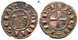 Italy. Messina or Brindisi. Federico II AD 1296-1337. Denaro Ae