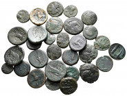 Lot of ca. 30 greek bronze coins / SOLD AS SEEN, NO RETURN!nearly very fine