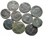 Lot of ca. 10 late roman bronze coins / SOLD AS SEEN, NO RETURN!very fine