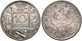 Próba 10 złotych 1934 KLAMRY - piękne Z ogromną przyjemnością oferujemy Państwu tę wyjątkową kolekcję II RP.&nbsp;&nbsp; Oferowane na tej aukcji próbn...