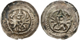 Mieszko III Stary (1173-1202), Brakteat hebrajski - Książę z liściem palmowym Ładnie wybity i zachowany brakteat z cenionego panowania Mieszka III. 
...