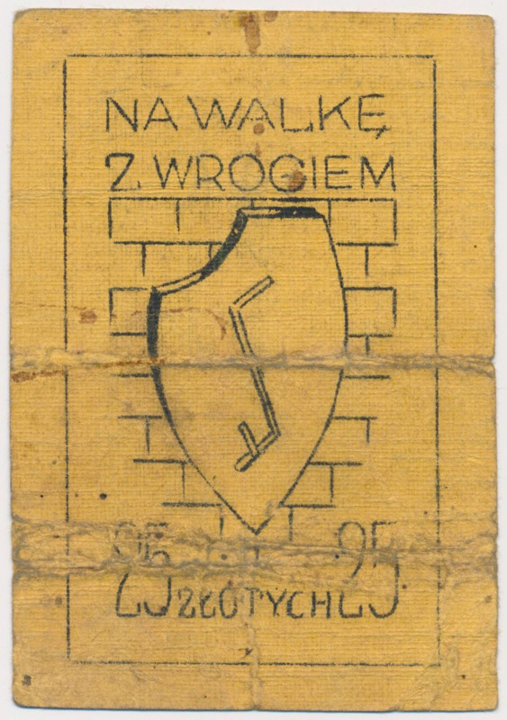 Związek Polaków w Niemczech - Na walkę z wrogiem, 25 złotych 1941 Ciekawa cegieł...