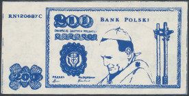 Solidarność, 200 złotych Jan Paweł II - niebieski - rzadkie Pozycje tego typu szerzej omówione na naszym blogu&nbsp; tutaj 

Grade: UNC/AU 