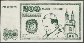 Solidarność, 200 złotych Jan Paweł II - zielony Pozycje tego typu szerzej omówione na naszym blogu&nbsp; tutaj 

Grade: UNC/AU 