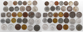 Niemcy / Polska, zestaw monet zastępczych (33szt) 
Grade: F/XF+ 
